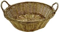 WILLOW Round TRAY 17 DIA X 5.5 inch DEEP Painted GOLD