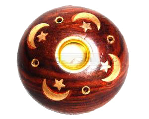 S/6 Wood Stick/Cone Burner Celestial 2.5 inch Dia. (set of 6)