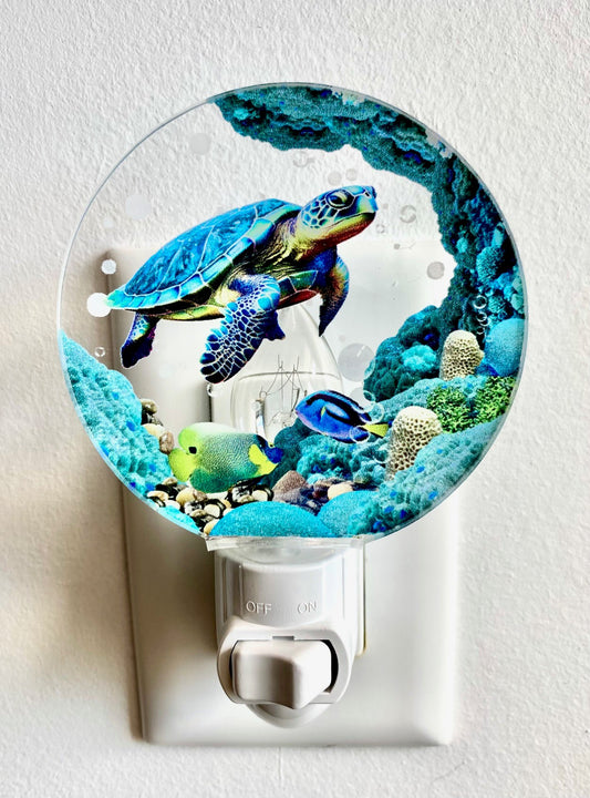 Turtle - Under the sea series acrylic night light - NEW725