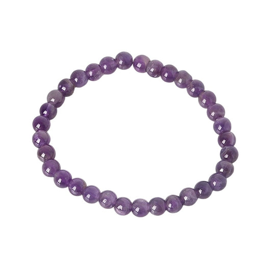 Amethyst Stretch Bracelet - 6mm Beads- China - NEW523