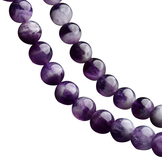 Amethyst Dark - 8mm Round Bead Strand - 15 inch - China