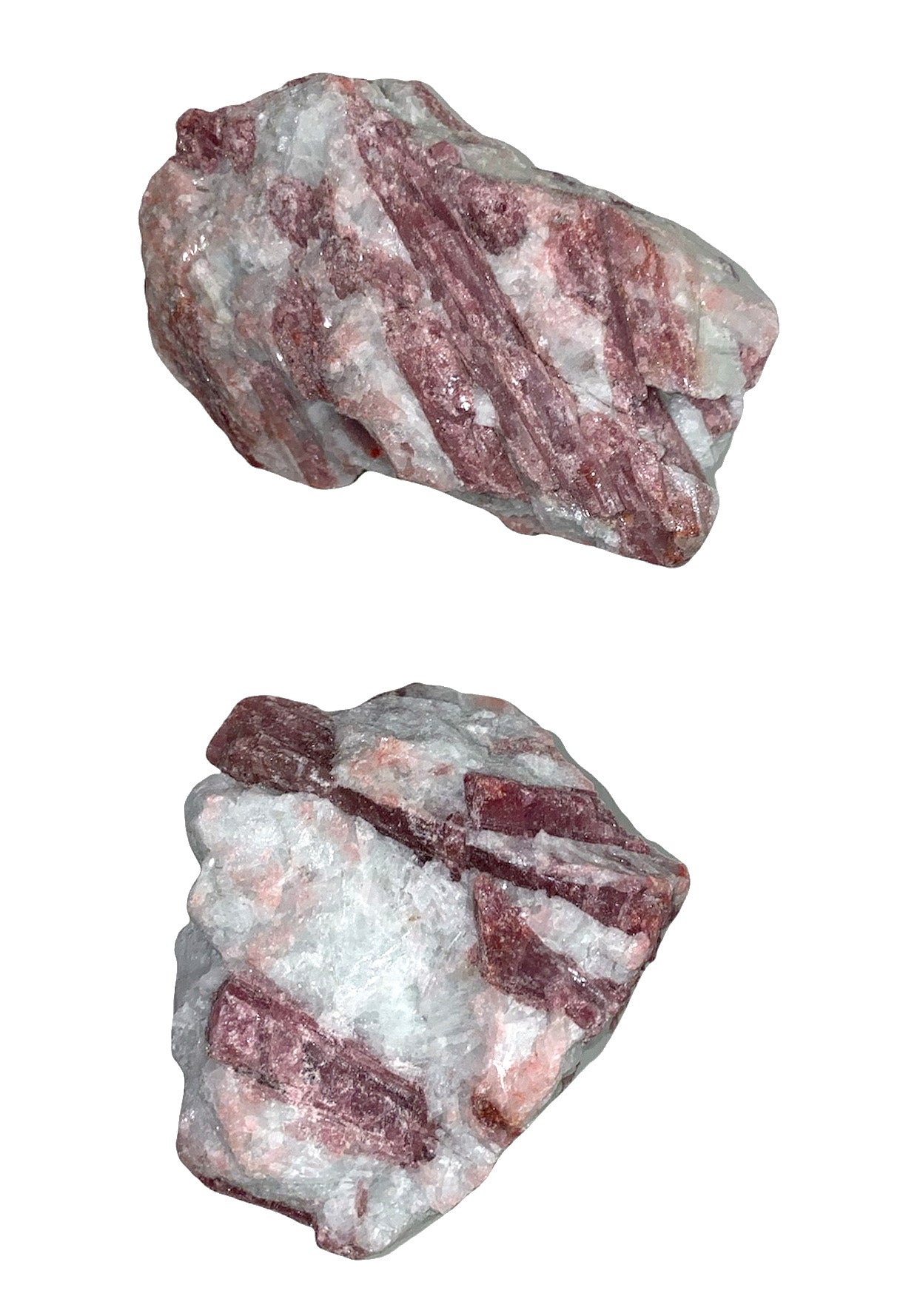 Natural Rough Pink Tourmaline IN MATRIX Raw Stone - 7 - 10cm Assorted Sizes - Sold by the gram minimum 500 - China