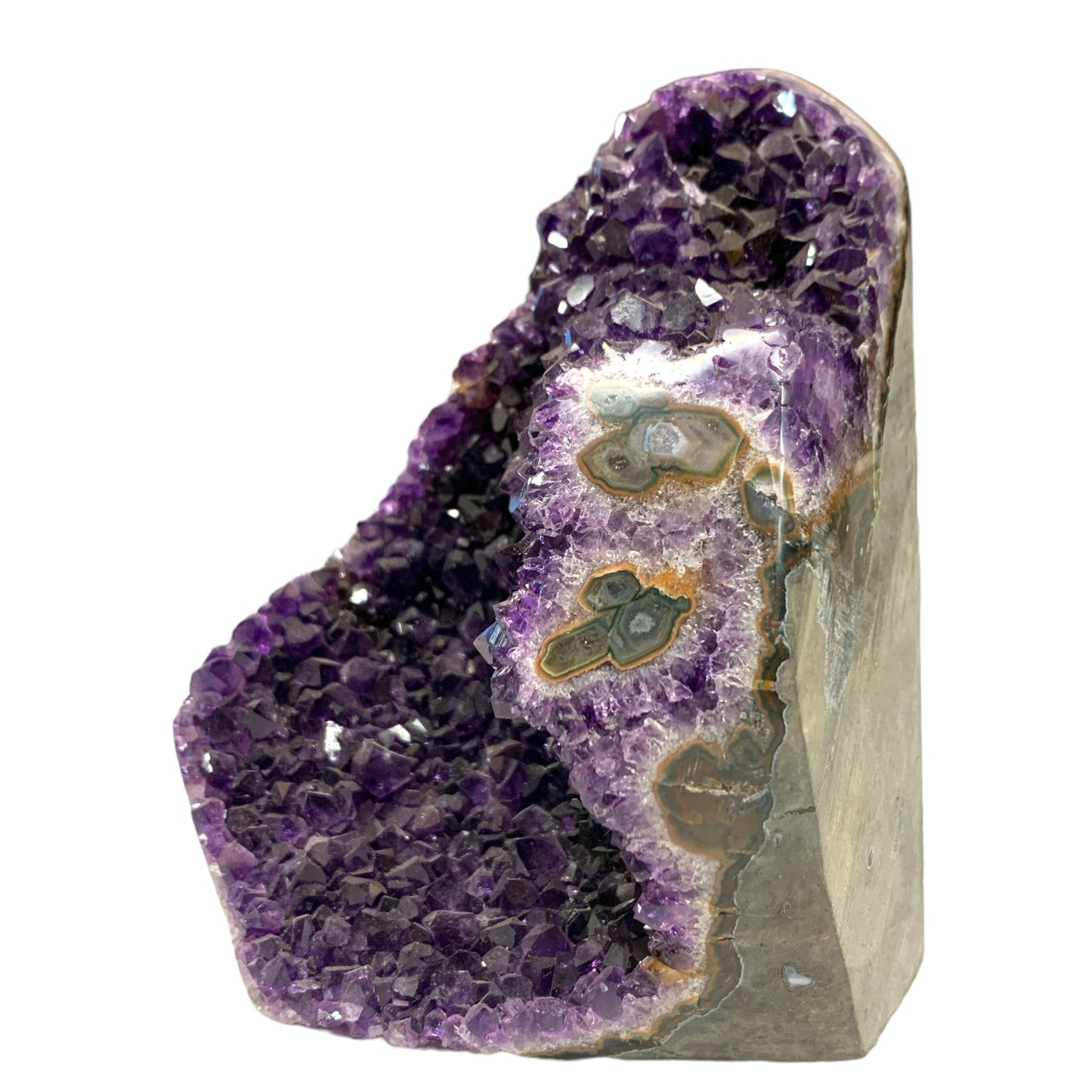 Amethyst Geodes Polished Back - Medium Large - PER GRAM - 778 to 1226 grams China - NEW822
