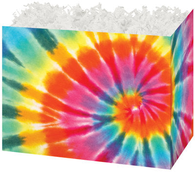 Tie-Dye Basket Box - Small - 6 3/4 x 4 x 5 inches deep (order in 6's)