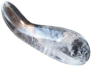 Clear Quartz #1 - Whale Massage Tool Handheld - 3.5 inch 90 grams - NEW521