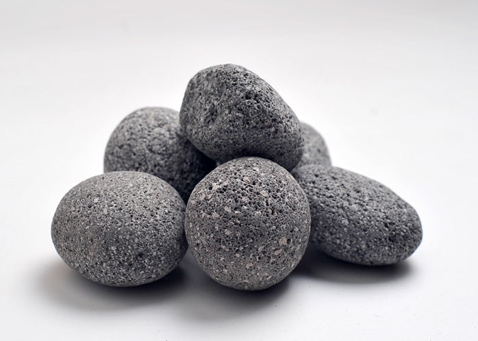 Black Lava Pebble 70 to 110 mm 20 KG Bag