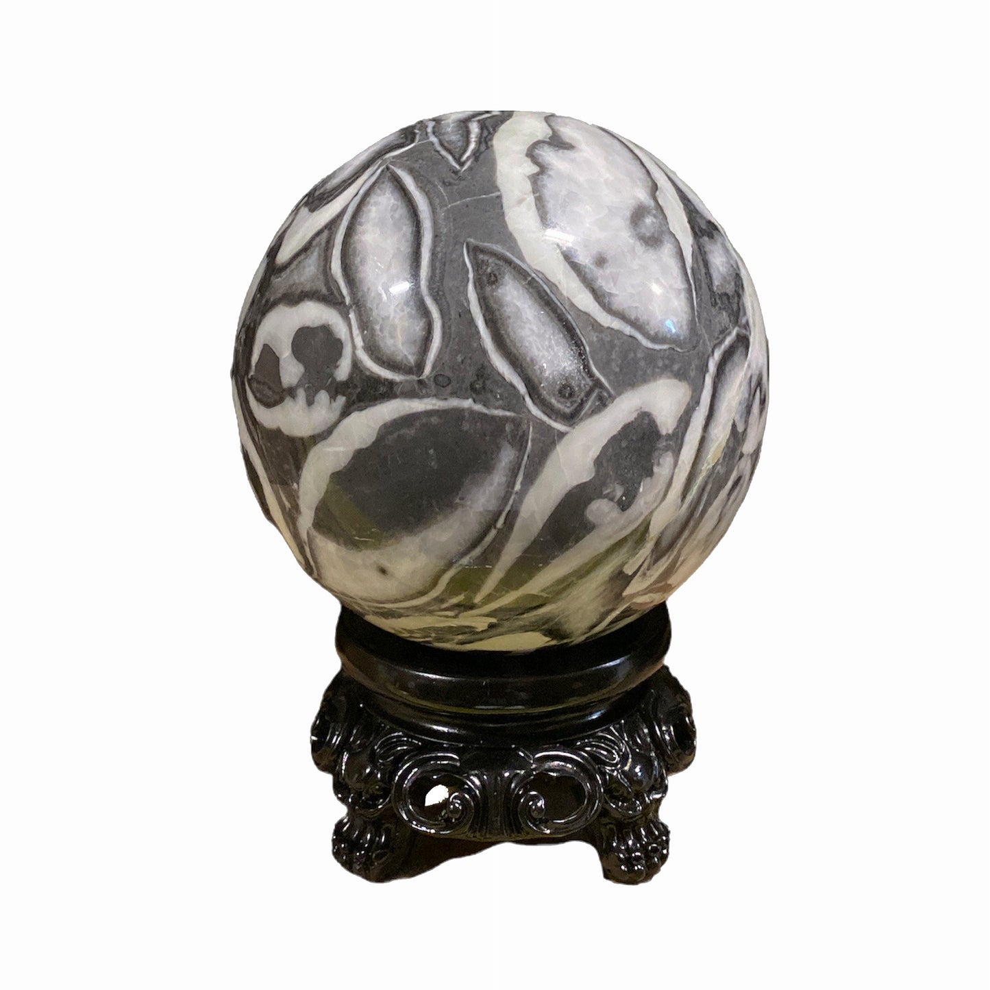 THOUSAND EYE SHELL JASPER - Giant 15cm to 20cm - Sphere - Price per gram - China - NEW622