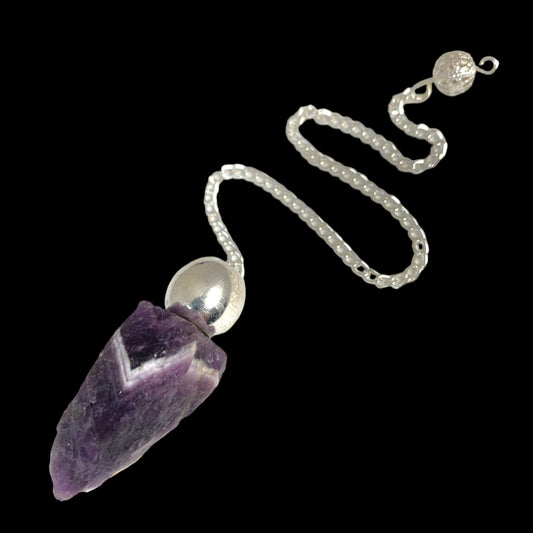 Raw Amethyst Pendulum  - 40-50mm - 20g - NEW422