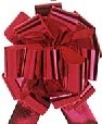 4 inch - METALLIC - RED PULL BOW Single Bow (order 50 for a whole pack)