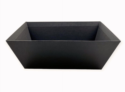 BLACK RECTANGLE Market Trays 13 x 9 x 4.5 inch Deep (56 Case) Fits a 26 x 40 Basket Bag