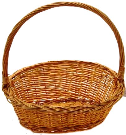 Sloped Oval Willow Baskets - Honey - LG - 18 x 14 inches