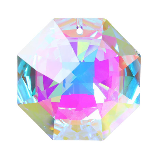 K9 Aura Crystal Hanger Suncatcher - Diamond - Colorful Twinkle Hanger - 5x5cm - Cotton String - China - NEW922
