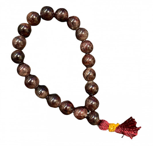 Red Tiger Eye - Tasseled Power Bracelet - 10mm 30g - NEW1021