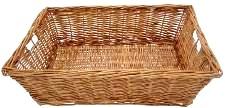 WILLOW RECT STORAGE TRAY - NATURAL 16 x 12 x 5