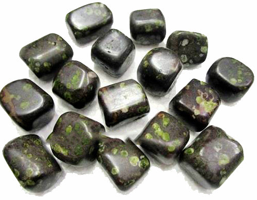 EPIDOT Tumbled Stones 20 to 25mm - 500 Grams (1.1 LB.) - India - NEW323