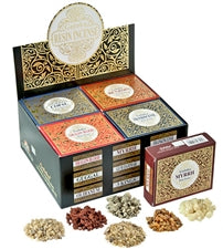 Goloka Assorted Mix Resin Incense - Display Box With 12 Packs 50 grams