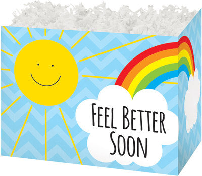 Feel Better Sunshine Basket Box - Large  - 10 1/4 x 6 x 7 1/2 inches deep (order in 6's)