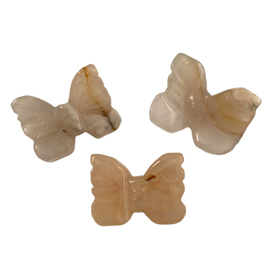 Butterfly - Flower Agate - Mini 1 inch - 1 Piece - China - NEW1022