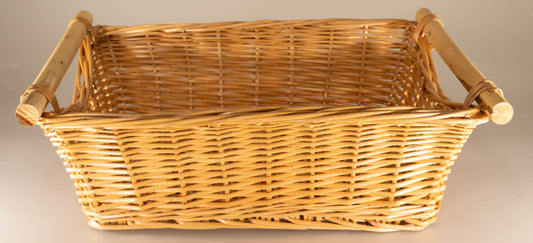WILLOW STORAGE BASKET NATURAL 12 x 16 x 5 inches