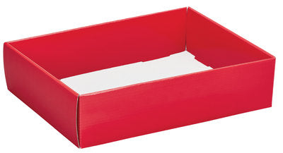 Red Decorative Tray Box - 12 x 9 x 3 inch (order in 6's)(48)