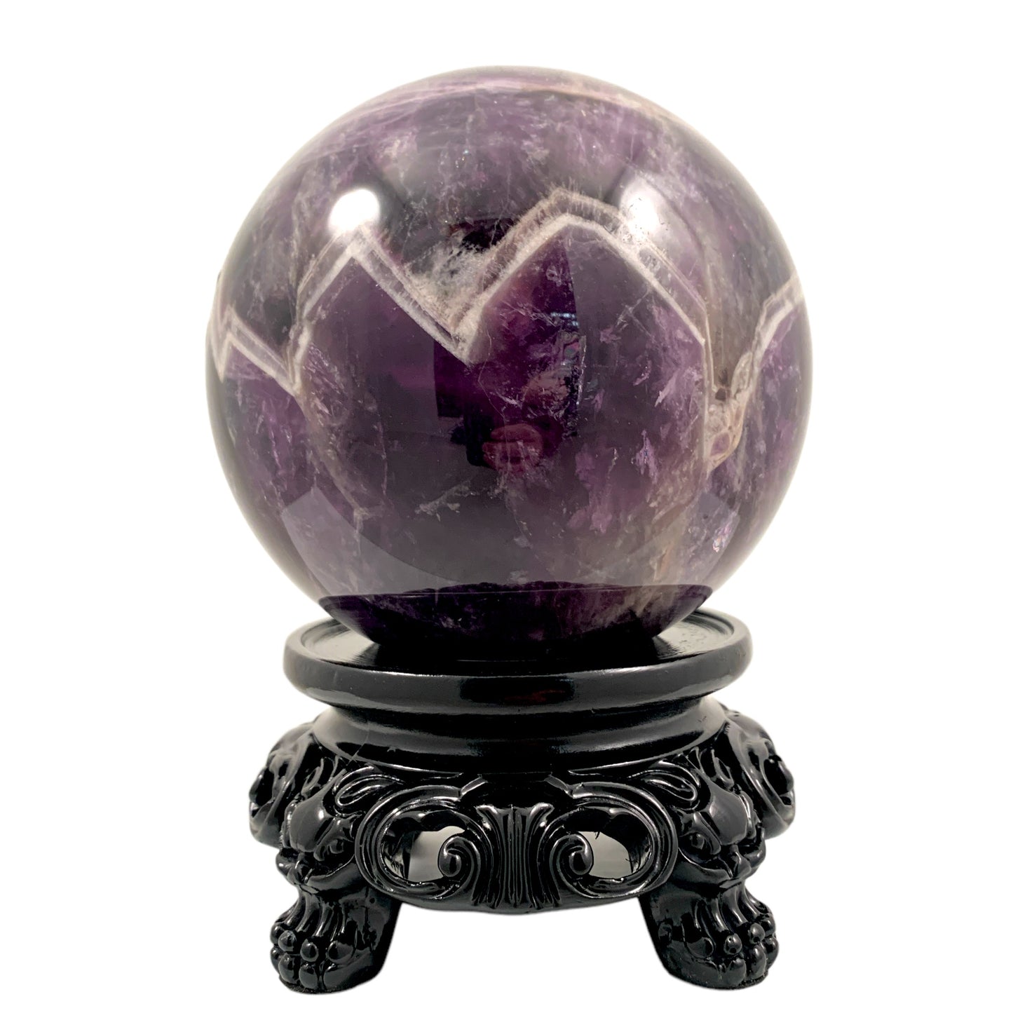 LARGE DEAM AMETHYST  - 100mm+ - Sphere - Price per gram - China - NEW622