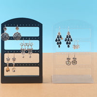 Clear Plastic Earring Display Stand 7.7 x 4.9