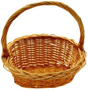 Sloped Oval Willow Baskets - Honey - SM - 12.5 x 10.5 inches
