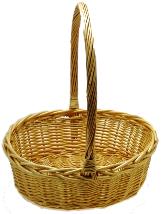WILLOW OVAL BASKET 16 x 13 x 6 x 17 H inches
(Fits 26 x 40 Cello bag)