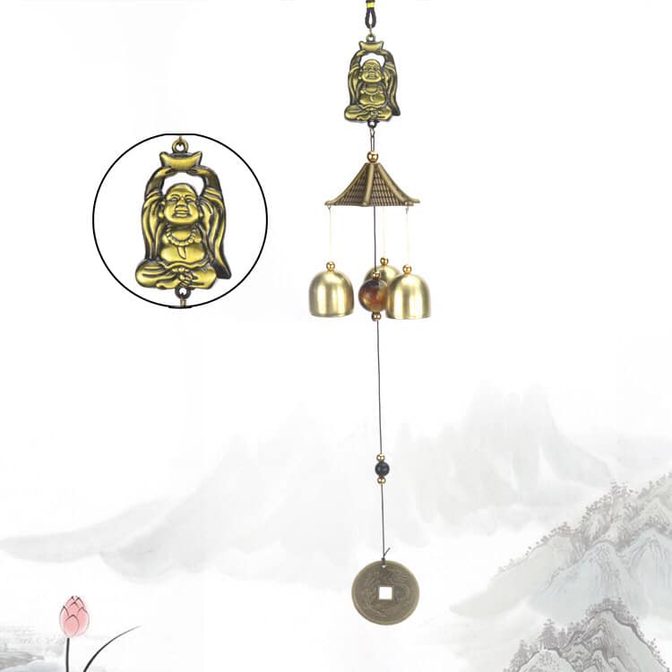 Brass Hanging Bells  Buddhist Design Wind Chime Witch Bells - China - NEW323