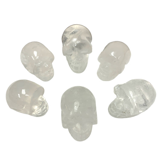 Skull Mini - Clear Quartz - 30-35mm - India or China - NEW722