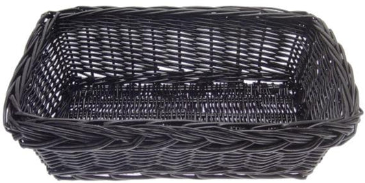 Rectangle Willow Trays - Black - 13 x 9 x 4.5 inch - Bag to fit 25x30
