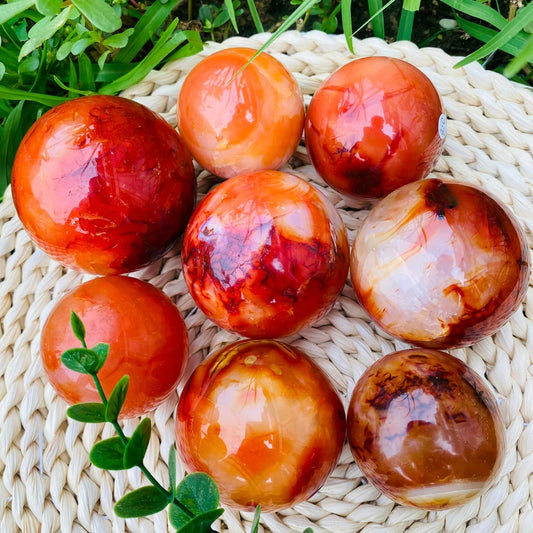 CARNELIAN - 45 to 80mm - Sphere - NEW822