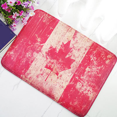 $200 - Canada Flag - Polyester Floor Mat - Rectangle - Size 40x60cm - NEW521
