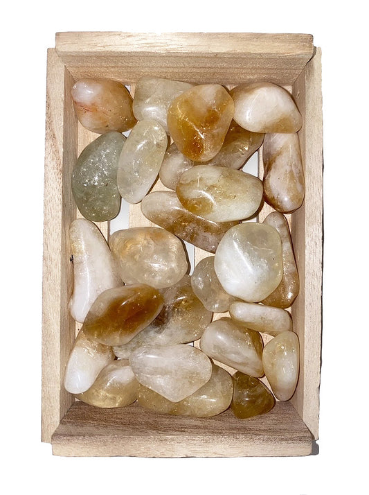 Citrine Tumbled Stones - Large 30 - 40 mm - Grade AB2 - 1 lb. - Brazil - NEW122