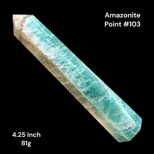 Amazonite - 4.25 inch - 81g - Polished Points