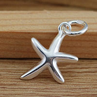 Real Silver Plated Starfish Pendant