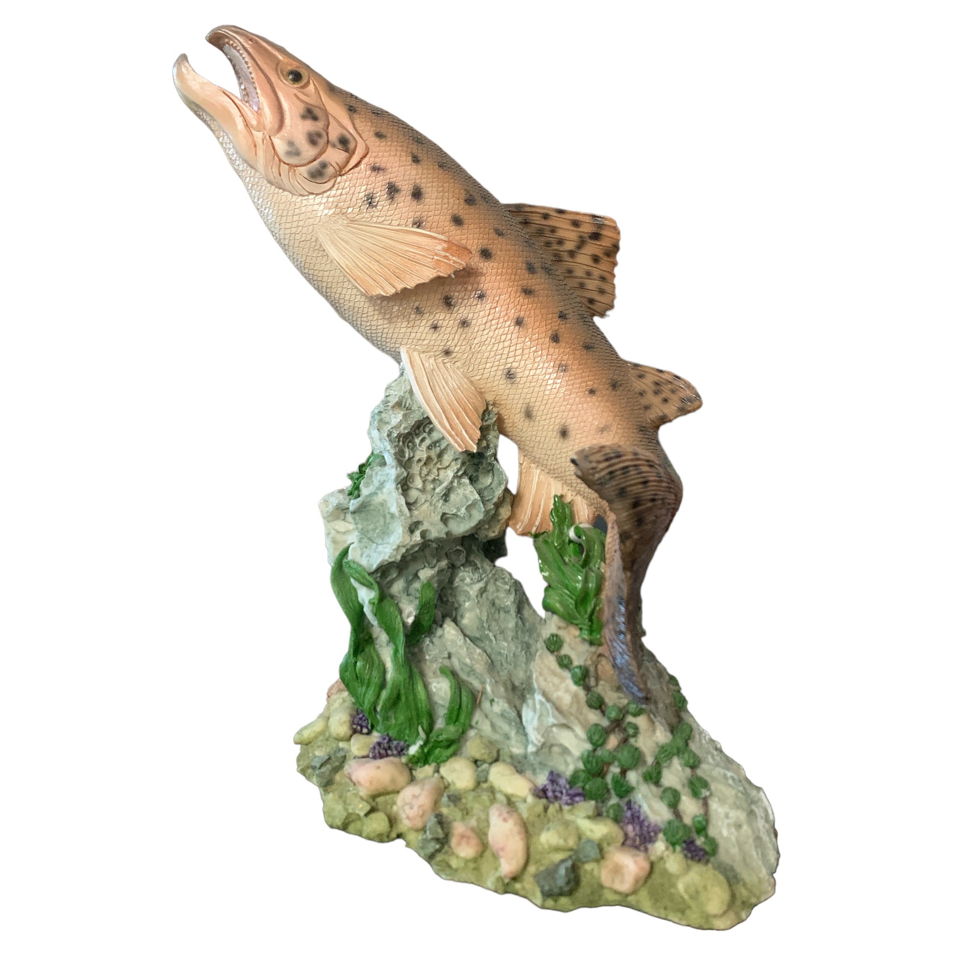 Fish Statue Rip LARGE FISH STATUE -PINK SALMON 10 INCH – Tropitek-Wholesale