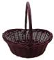 Oval  Willow Baskets - High Ends - Wine - Lge 15x12x5.5 DEEP OUTSIDE  4 DEEP   13 HANDLE