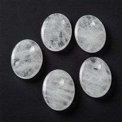 Clear Quartz Worry Stones - 30-40mm Long - India