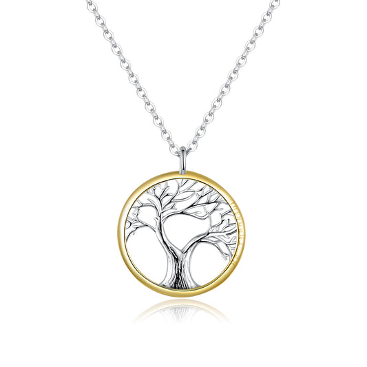 Tree of Life Pendant on Chain - Sterling Silver 925 - NEW622