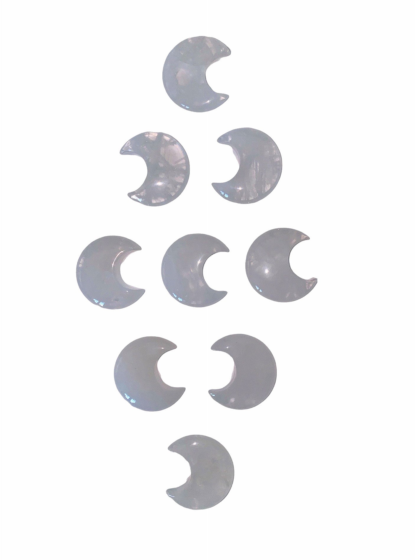Clear Quartz Crystal Moon - 3cm - China - NEW722