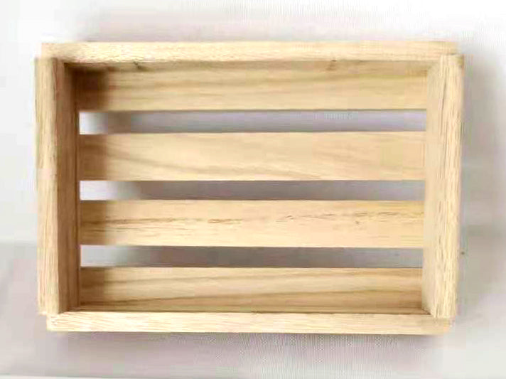 Natural Wood Tray - Mini - 6 x 4.25 x 1.5 inch - Paulownia - China