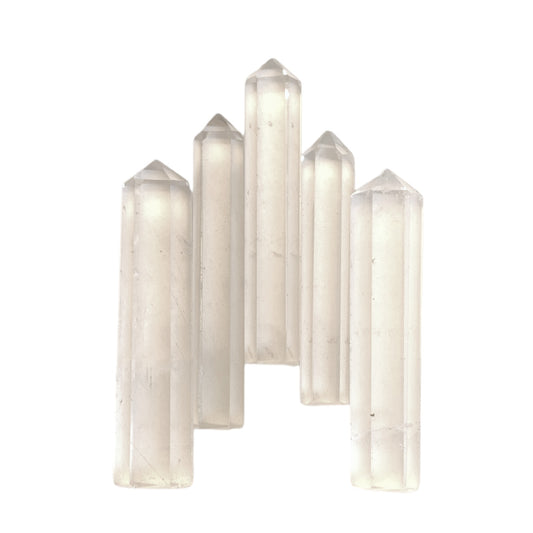 Clear Quartz - 25-35mm - Single Terminated Pencil Points - (retail purchase as singles, wholesale min order 5) - NEW1020 - India