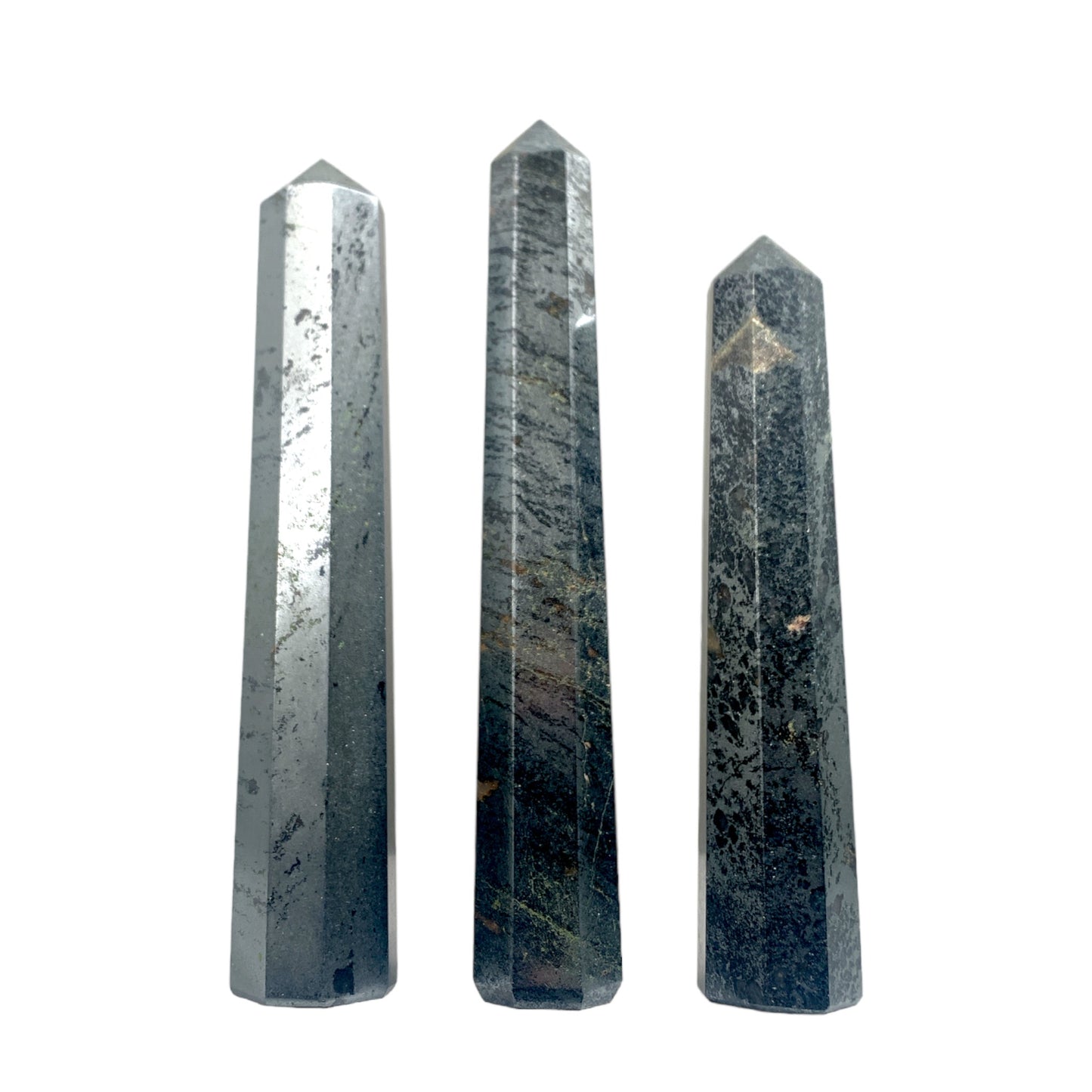 Hematite - 3 to 6 inches - Price per gram - Polished Points - NEW323