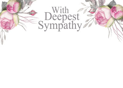 PK/50 - Flora Cards - With Deepest Sympathy - Flowers