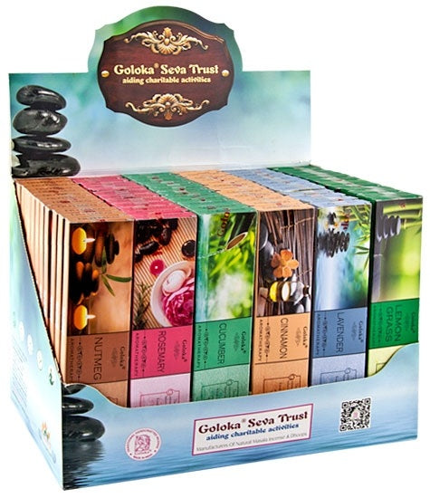 Goloka Aromatherapy Series Incense Display Set - 72 Packs - IDP106 - India - NEW523