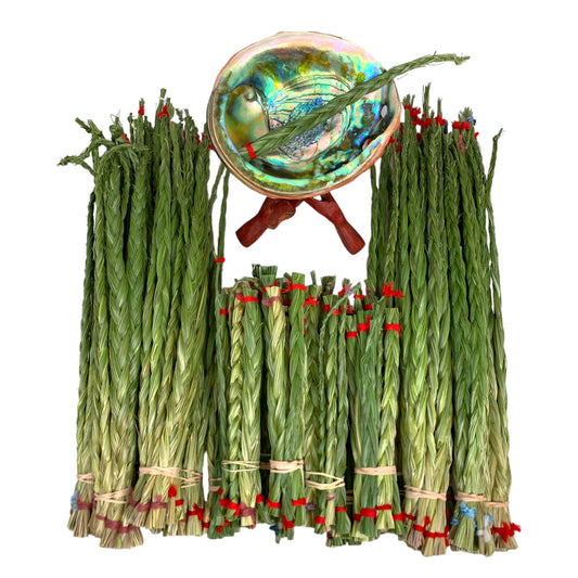 Braided Sweetgrass - Mini 7 - 9 inch - Price Per Braid - Loose - Smudge Supplies Canada - NEW922