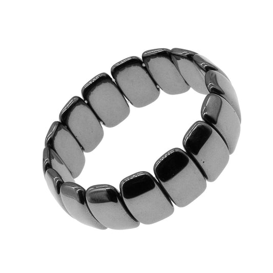 Magnetic Hematite Bracelet Black - 13x7x6mm beads 23cm - China - NEW1122