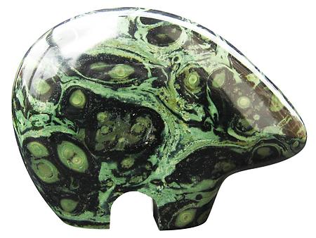 Abstract Bear - Crocodile Jasper - Rare Carving from Madagascar