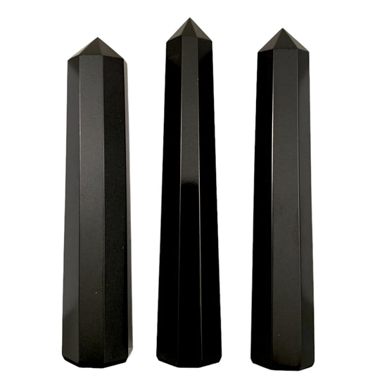 Black Jasper - Obelisk - 3 to 6 inches - Price per gram  - Polished Points